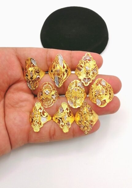 1 Piece Gold Plated Ring – Fine Quality Latest Traditional Design