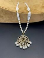 Gold Polished Religious Pendant – Fine Zircon Stone Work