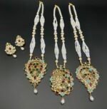 Gold Plated Furshi Kundan Mala Set – Elegant Partywear Collection - Image 5