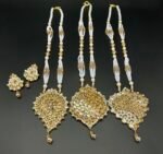 Gold Plated Furshi Kundan Mala Set – Elegant Partywear Collection