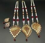 Gold Plated Furshi Kundan Mala Set – Elegant Partywear Collection - Image 3