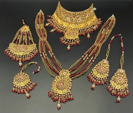 Gold Replica Full Bridal Set – Gold Plated Hand Made Fine Quality