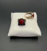 Turkish 925 Silver Red Stone Ring – Heritage Edition