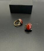 Turkish 925 Stamped Ring – Red Oval Stone, Fine Quality