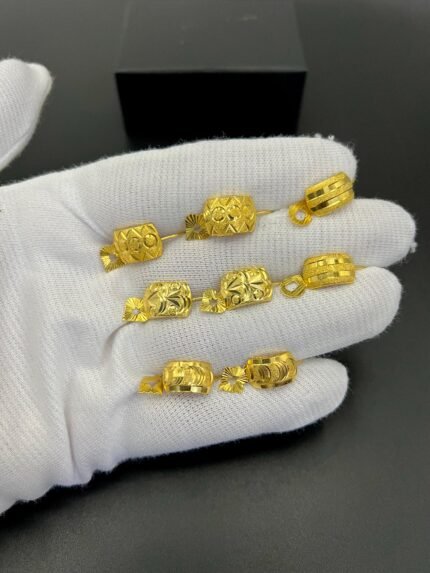 1 Pair Gold Plated Bali Earrings