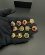 Gold-Plated Designer Rings with Real Stone – Multicolored Gemstone Collection