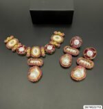MOP Designer Necklace Set – Elegant Pink and White Pearl Necklace