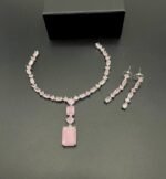 American Diamond Set – Real Stone with Elegant Design - Image 4