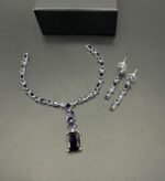 American Diamond Set – Real Stone with Elegant Design - Image 2