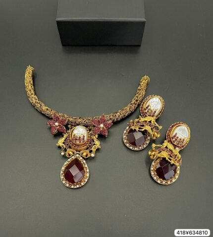 MOP Designer Necklace Set – Fine Quality Turkish Style