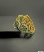 Fine Quality Real Stone Openable Bangles - Image 6
