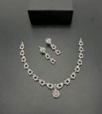 American Diamond Necklace Set – Real Stone - Image 2