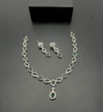 American Diamond Necklace Set – Real Stone