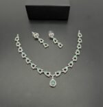 American Diamond Necklace Set – Real Stone - Image 5