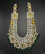Gold Plated Kundan Mala – Real Stones - Image 2