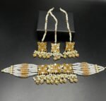 Gold Plated Furshi Kundan Choker Set - Image 6