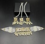 Gold Plated Furshi Kundan Choker Set - Image 3