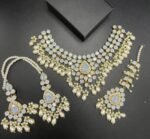 Furshi Kundan Gold Plated Jewelry Set - Image 2