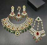 Gold Plated Kundan Bridal Set - Image 4