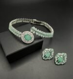 American Diamond Designer Hasli with Real Stones - Image 4