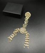 Gold Plated Furshi Kundan Angla with Real Stones - Image 2