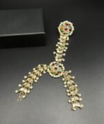 Gold Plated Furshi Kundan Angla with Real Stones