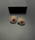 Fine Quality Real Stones Stud Earrings - Image 2
