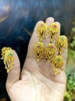 Gold Plated Chain Earrings - Image 2