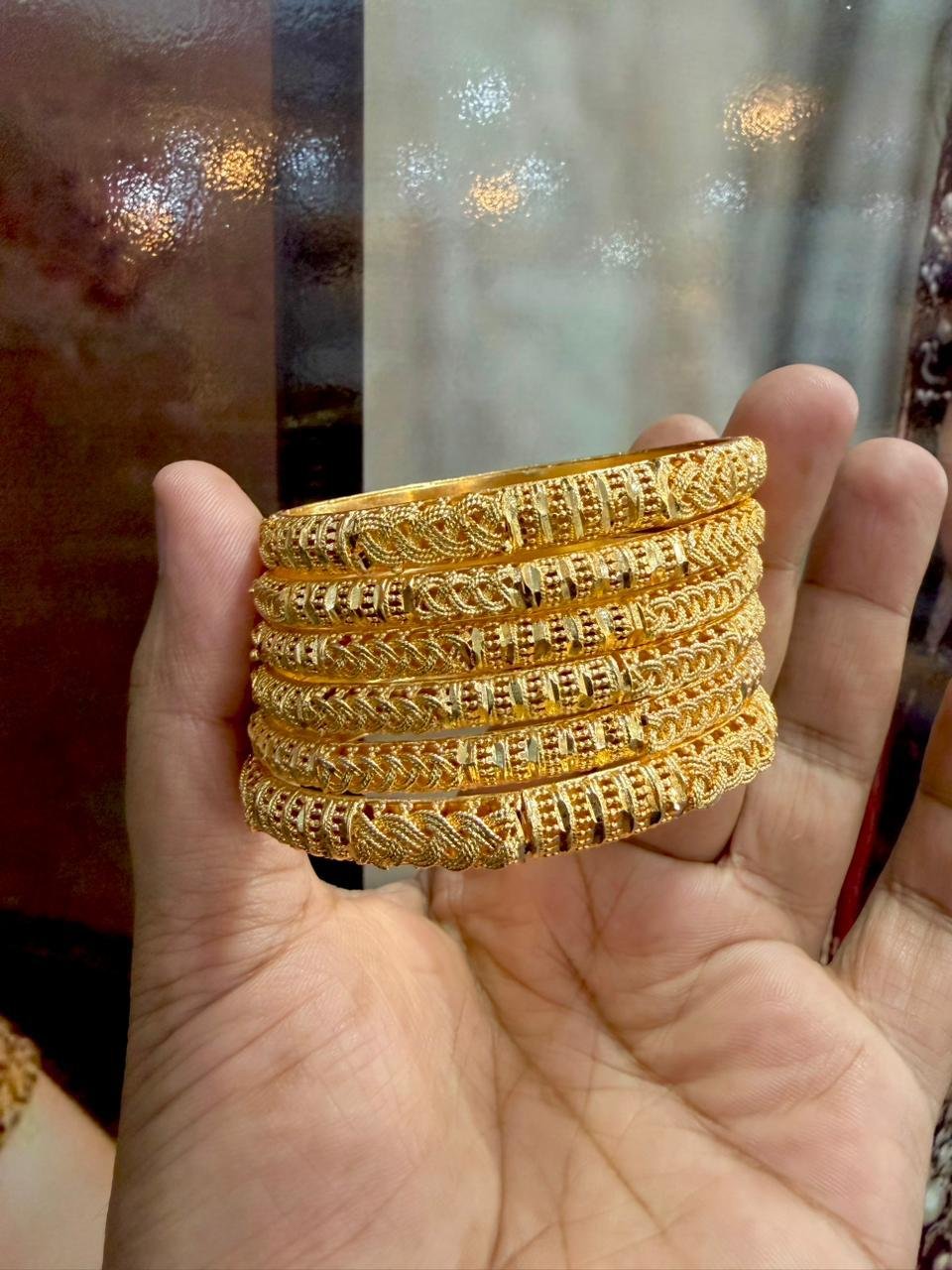 bb Gold Plated Bangles Set - Image 1