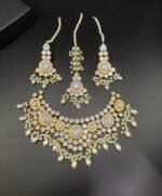 Kundan Bridal Set with Real Zircon Stones - Image 2