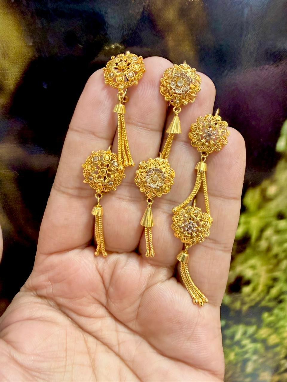 ear (2) Gold Plated Earrings - Image 1