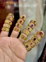 Gold Plated Ring with Real Stone