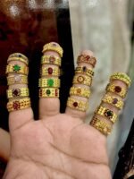 Gold Plated Ring with Real Stone - Image 2