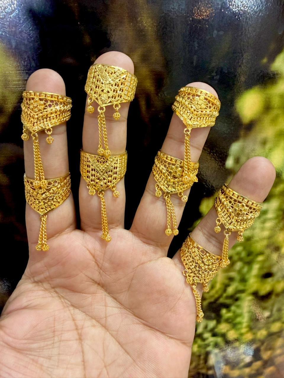 r (2) Gold Plated Rings - Image 1