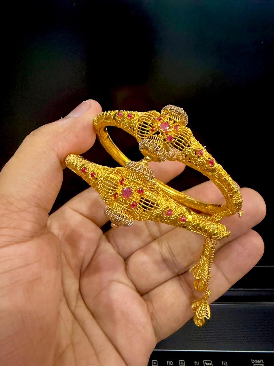 WhatsApp Image 2026-06-09 at 5.24.28 PM Gold Plated Karay Real Stones - Image 1