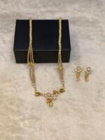 American Diamond Real Stones Mala Set