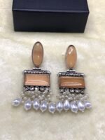 Oxidized Real Stone Earrings - Image 5