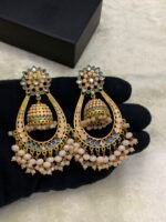 Meena Kari Real Stone Earrings - Image 2