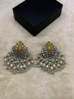 New Oxidized Real Stone Earrings - Image 3