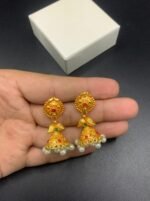 Fine Quality Real Stone Jhumky - Image 3