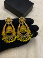 Meena Kari Real Stone Earrings - Image 4