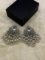 New Oxidized Real Stone Earrings - Image 12