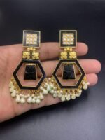 New Meena Kari Real Stone Earrings - Image 8