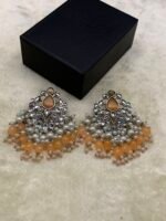 New Oxidized Real Stone Earrings - Image 11