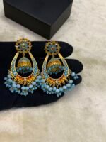 Meena Kari Real Stone Earrings - Image 6