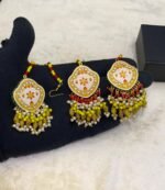 Summer Collection Real Meenakari Bindia Earrings - Image 4