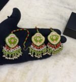 Summer Collection Real Meenakari Bindia Earrings - Image 2