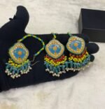 Summer Collection Real Meenakari Bindia Earrings - Image 5