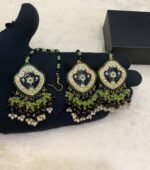 Summer Collection Real Meenakari Bindia Earrings - Image 7