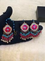 Summer Collection Real Meenakari Bindia Earrings - Image 9
